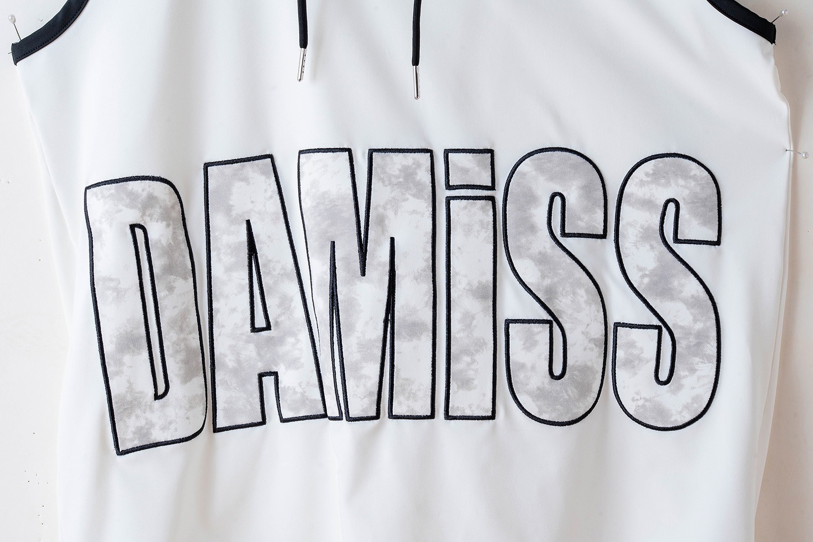 パッチワークフード タンクトップ ホワイト 1533-1453 