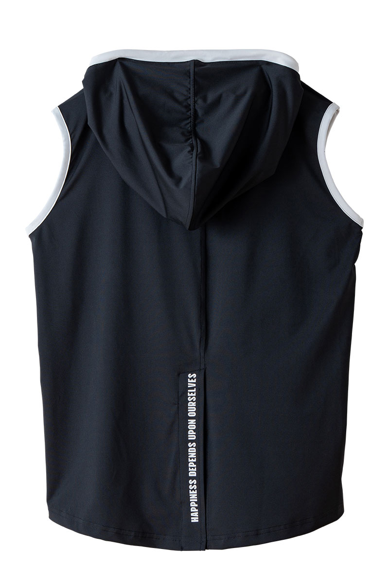 パッチワークフード タンクトップ ホワイト 1533-1453 