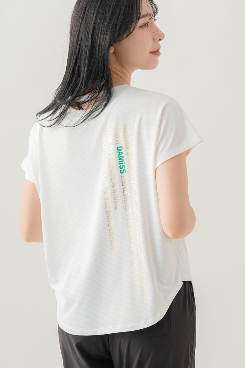 カラーウェーブロゴTシャツ ホワイト 1634-1488