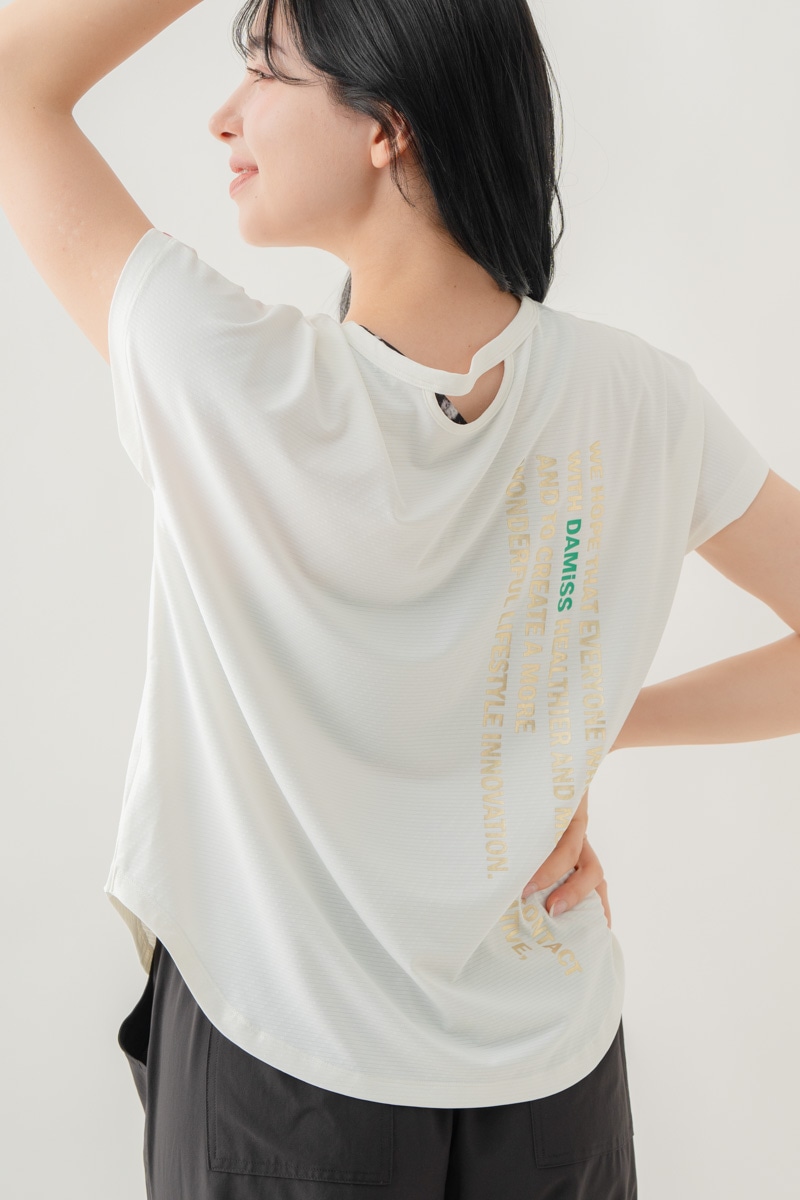 カラーウェーブロゴTシャツ ホワイト 1634-1488