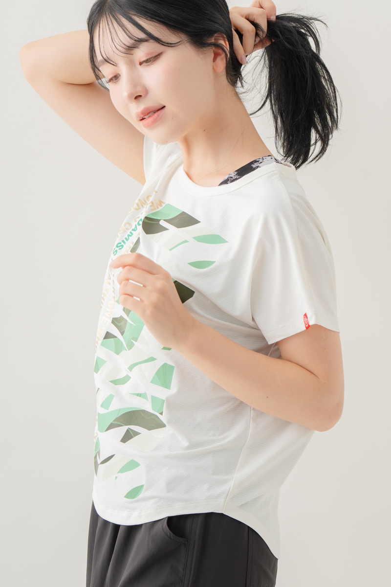 カラーウェーブロゴTシャツ ホワイト 1634-1488