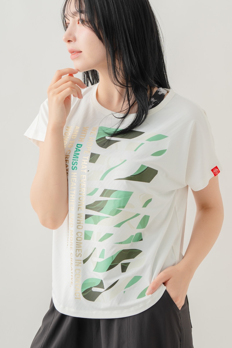 カラーウェーブロゴTシャツ ホワイト 1634-1488