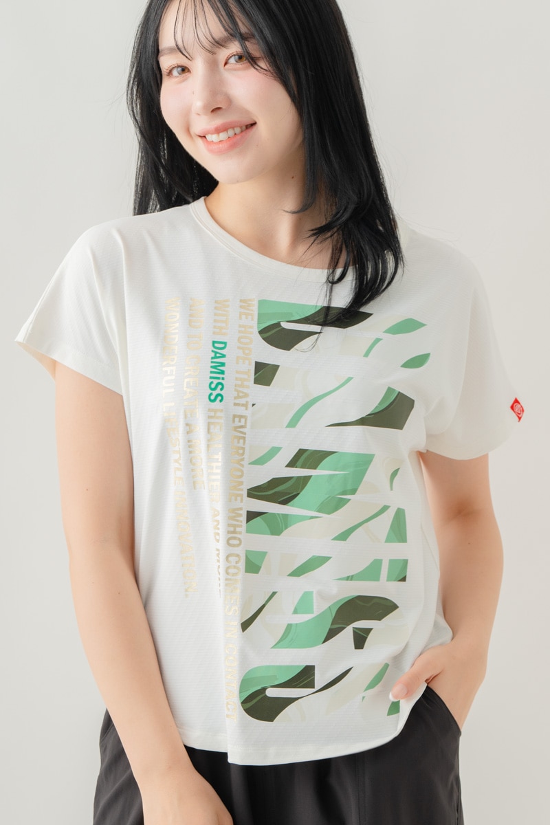 カラーウェーブロゴTシャツ ホワイト 1634-1488
