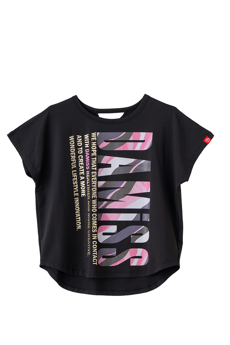 【先行割10％OFF】　カラーウェーブロゴＴシャツ ブラック 1634-1488【8/17まで】