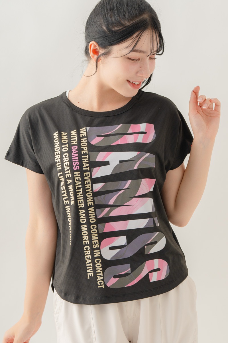 【先行割10％OFF】　カラーウェーブロゴＴシャツ ブラック 1634-1488【8/17まで】