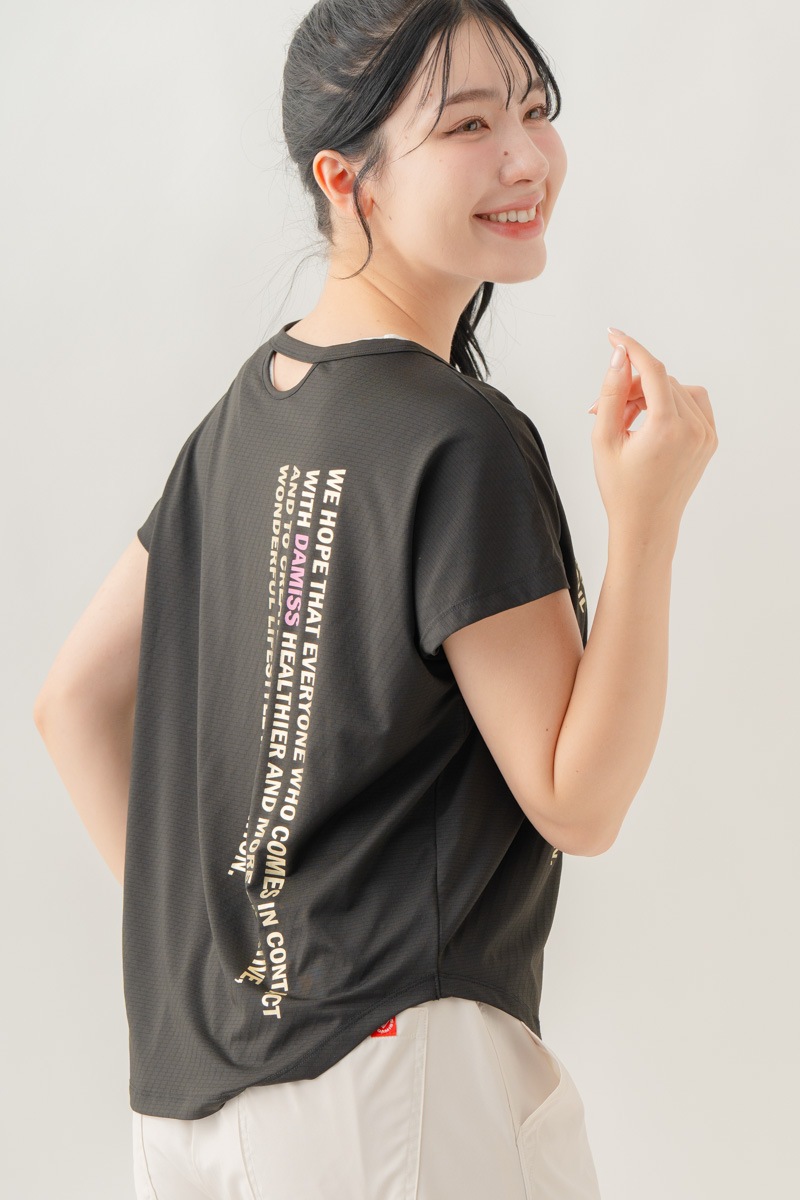 【先行割10％OFF】　カラーウェーブロゴＴシャツ ブラック 1634-1488【8/17まで】