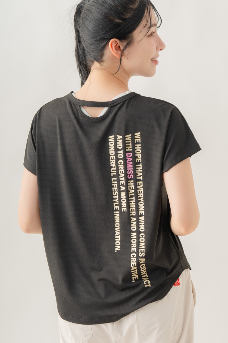 【先行割10％OFF】　カラーウェーブロゴＴシャツ ブラック 1634-1488【8/17まで】