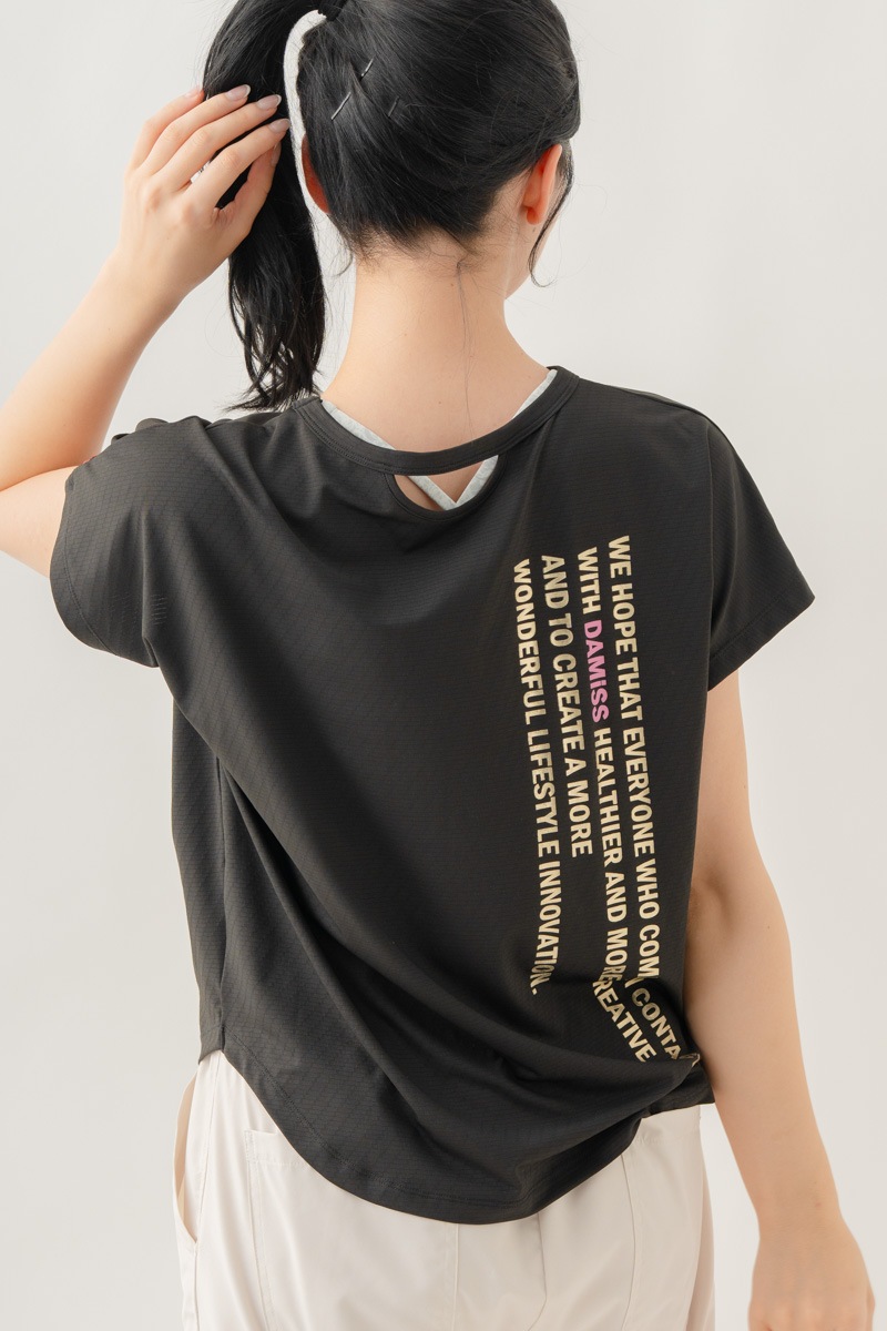 【先行割10％OFF】　カラーウェーブロゴＴシャツ ブラック 1634-1488【8/17まで】