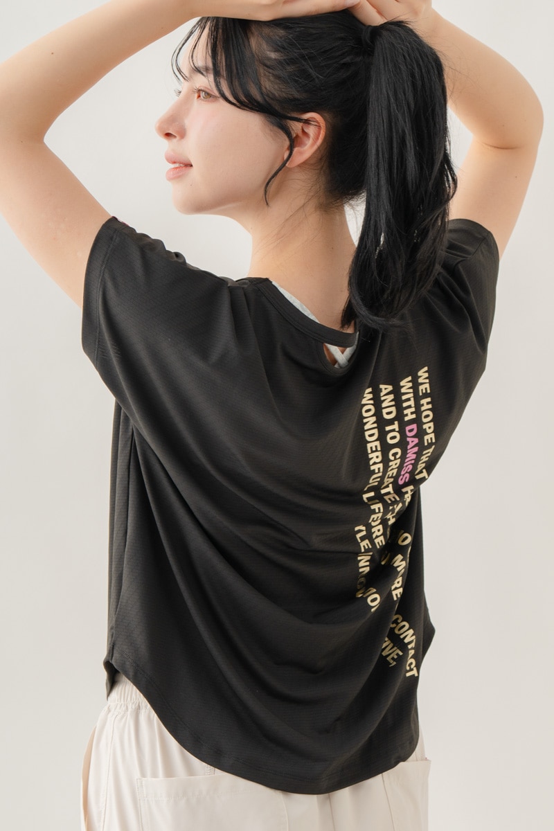 【先行割10％OFF】　カラーウェーブロゴＴシャツ ブラック 1634-1488【8/17まで】