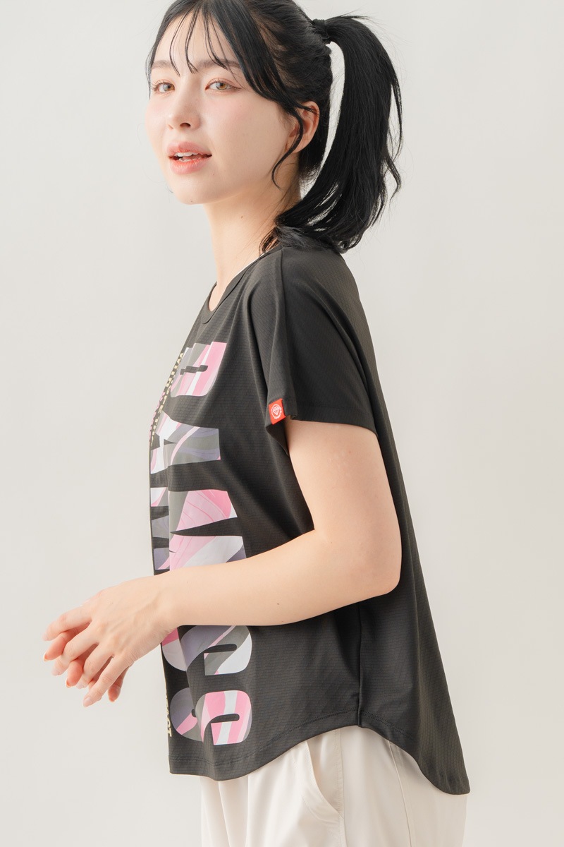 【先行割10％OFF】　カラーウェーブロゴＴシャツ ブラック 1634-1488【8/17まで】