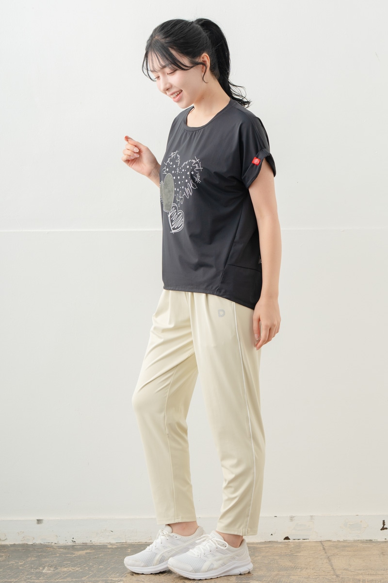 【先行割10％OFF】　MixハートストーンＴシャツ ブラック 1634-1489【8/17まで】