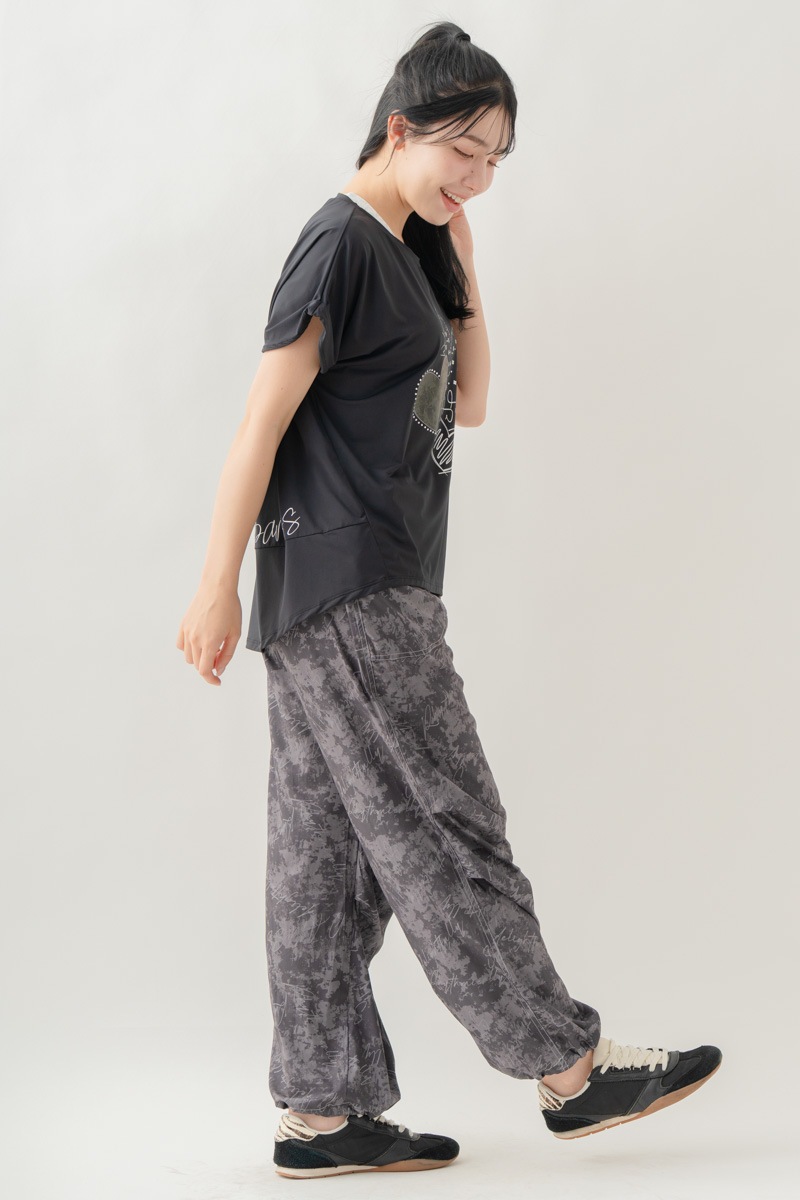 【先行割10％OFF】　MixハートストーンＴシャツ ブラック 1634-1489【8/17まで】