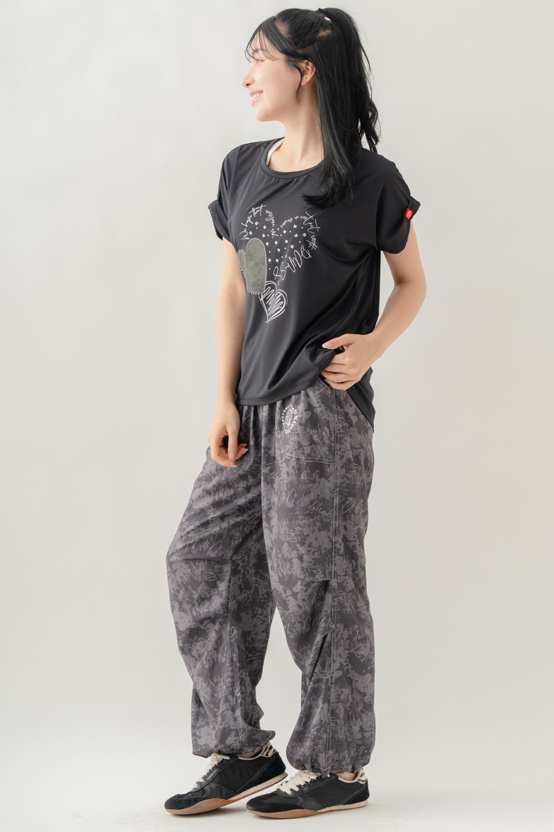 【先行割10％OFF】　MixハートストーンＴシャツ ブラック 1634-1489【8/17まで】