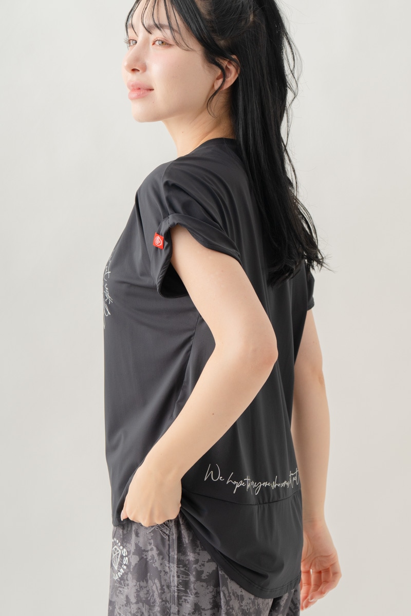 【先行割10％OFF】　MixハートストーンＴシャツ ブラック 1634-1489【8/17まで】