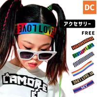 ダンス小物  ヘアバンド ヘッドバンド  レインボー ブルー ブラック ゴールド オレンジ アクセサリー ストリート スポーツ HIPHOP ヒップホップ【ac-78】