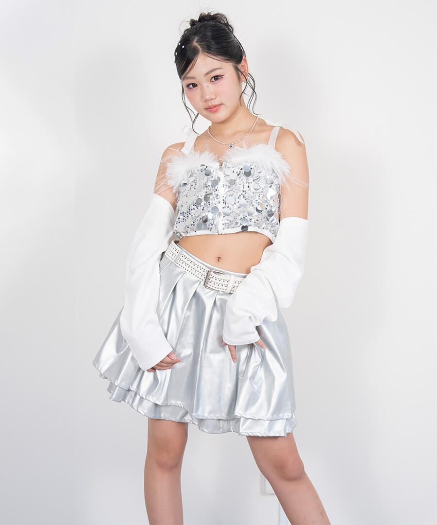 R.DESIGN ダンス衣装 クリームsサイズ130用 R.DESIGN ダンス衣装 クリームsサイズ130用 ロックダンス衣装 ヒップ