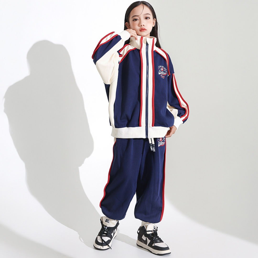 高校部活　ネイビー チアダンスジャージ ダンス衣装専門店ダンスクロス