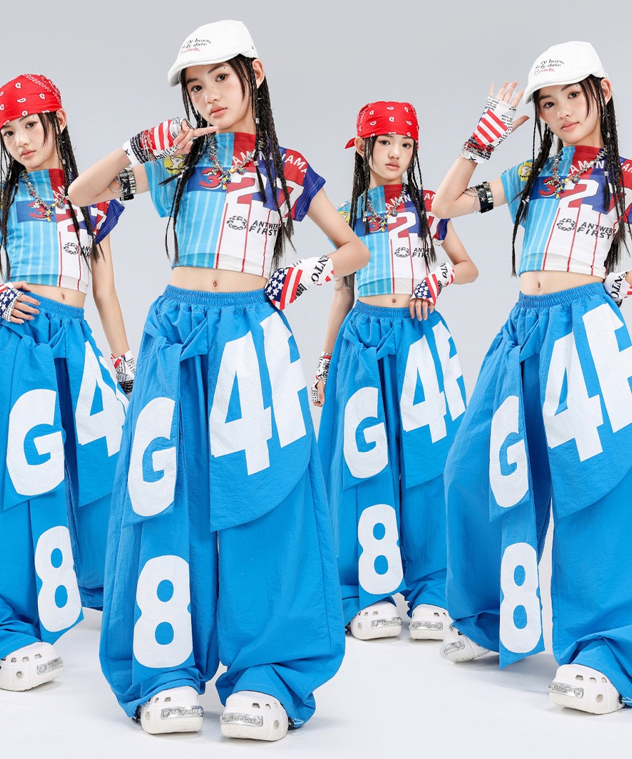 S サイズ 水色ラテンダンス衣装 身長150-155cm体重45-55kg適応 ダンス衣装専門店ダンスクロス