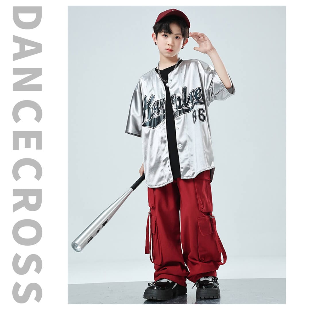 ダンス衣装 楽天市場】【即納】ヒップホップ衣装 キッズ パンツ メタリック