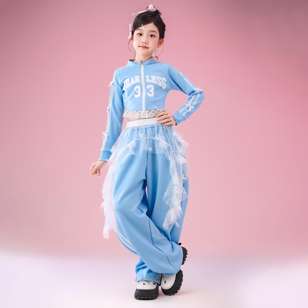 もつ鍋⚠️在庫一掃セール⚠️水色 ベリーダンス衣装　Ｌサイズ ダンス衣装専門店ダンスクロス