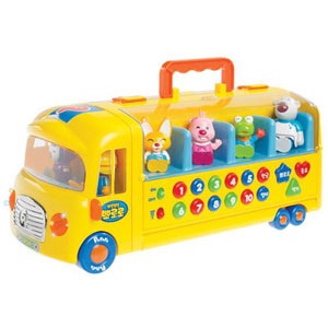 先払いのみ）韓国おもちゃ ポンポン ポロロ スクールバス（バス+