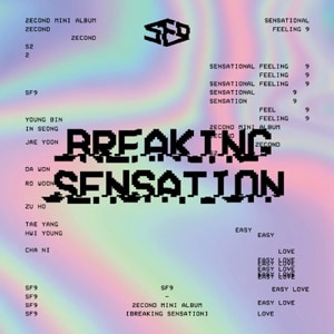 SF9 BREAKING SENSATION サイン入り 韓国音楽 SF9(エスエフナイン) - BREAKING SENSATION (2NDミニアルバム