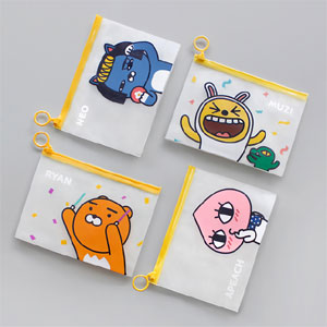 先払いのみ 韓国キャラクターグッズ Kakao Friends カカオフレンズ ジッパー ポーチ 4種1択 すべての商品 韓流ショップ