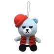 （先払いのみ）韓国スターグッズ YG BEAR KRUNK（YGベア クランク） レッド パディングプ ぬいぐるみ キーリング|YG Ent.|☆ スターグッズ ☆