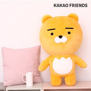 カカオフレンズ ライアン 特大 ぬいぐるみ 先払いのみ)韓国キャラクターグッズ KAKAO FRIENDS(カカオ