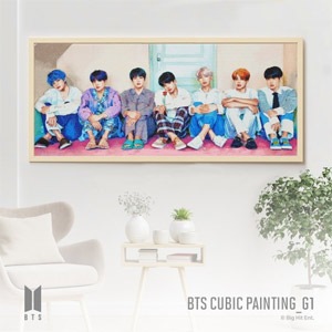 ʧΤߡ˴ڹ񥹥å BTS CUBIC PAINTING G1 PERSONA ƾǯ DIY 塼ӥå ڥƥ󥰡160x40cm