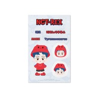 （先払いのみ）韓国スターグッズ [NCT DREAM X PINKFONG] NCT-REX REMOVABLE LUGGAGE STICKER リムーバブル ラゲージステッカー (7種1択)