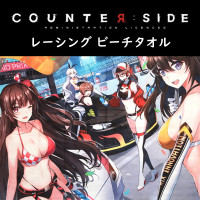 （先払いのみ）韓国キャラクターグッズ COUNTER : SIDE (カウンターサイド) レーシング ビーチタオル