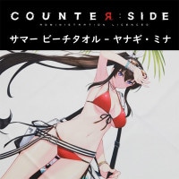 （先払いのみ）韓国キャラクターグッズ COUNTER : SIDE (カウンターサイド) サマー ビーチタオル ヤナギ・ミナ|GAME|キャラクターグッズ