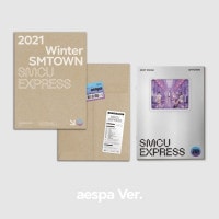 韓国音楽 aespa (エスパ) - 2021 WINTER SMTOWN : SMCU EXRPESS (CD+ブックレット32P+折りたたみポスター1種+ポストカード1種+パスカード1種+フォトカ