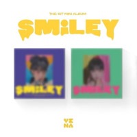 韓国音楽 チェ・イェナ - SMiLEY (バージョン選択/CD+フォトブック84P+デコステッカー3種+アコーディオンポストカード9P+フォトカード1種+ホログラムフォトカード1種+折りたたみポスタ