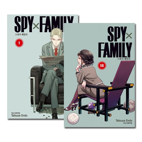 韓国語版／16冊セット] 日本マンガ SPY×FAMILY スパイファミリー 1～16