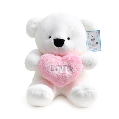 先払いのみ）韓国ぬいぐるみ NooriBEAR (ヌリベア) ピンク ハート