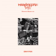 韓国音楽 ENHYPEN (エンハイフン) - MANIFESTO : DAY 1 [Weverse Albums Ver.] (カードホルダー+QRカード1種+フォトカード2種)