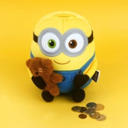 （先払いのみ）キャラクターグッズ Minions ミニオンズ ボブ 貯金箱 ぬいぐるみ