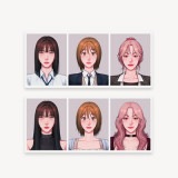 （先払いのみ）韓国キャラクターグッズ 「バッド・シンキング・ダイアリー」 公式グッズ 証明写真|WEBTOON|キャラクターグッズ