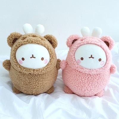 先払いのみ）韓国キャラクターグッズ MOLANG モラン テディ ぬいぐるみ
