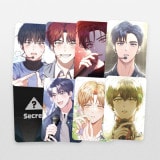 （先払いのみ）韓国キャラクターグッズ 「デビューできなかったら死ぬ病気にかかった」 公式グッズ クリスタル ホログラム フォトカード Vol.1 8種セット KWGD
