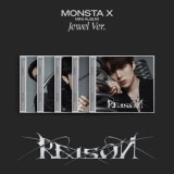 韓国音楽 MONSTA X (モンスタエックス) - REASON [JEWEL Ver.] (バージョンランダム発送/CD+フォトブック16P+フォトカード1種+ミニ折りたたみポスター1種)
