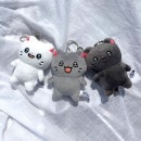 ����ʧ���Τߡ˴ڹ񥭥�饯�������å� �֥˥����ˡ� �������å� �����١����������ʥ� �̤������ ������� 8cm (3��1��)