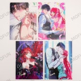 （先払いのみ）韓国キャラクターグッズ 「旦那が美貌を隠す訳」 公式グッズ A5 イラスト色紙 4種セット