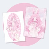 （先払いのみ）韓国キャラクターグッズ [イラストレーター miffy ミピ] 公式イラストグッズ riri 両面ポストカード 2種セット|その他|キャラクターグッズ