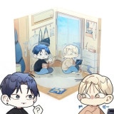 （先払いのみ）韓国キャラクターグッズ 「ワンルームTAさん」 公式グッズ ウユン＆ジンヒョン ジオラマ アクリルスタンド (2種1択)|WEBTOON|キャラクターグッズ