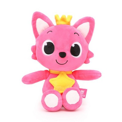 ピンクのキャラクター型ぬいぐるみ （20cm 着せ替えぬいぐるみ