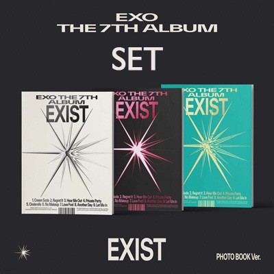 3種セット] 韓国音楽 EXO (エクソ) - 7集 「EXIST」 Photo Book Ver