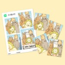 （先払いのみ）韓国キャラクターグッズ 「大学院脱出日誌」 公式グッズ 4カットフォトセット|WEBTOON|キャラクターグッズ